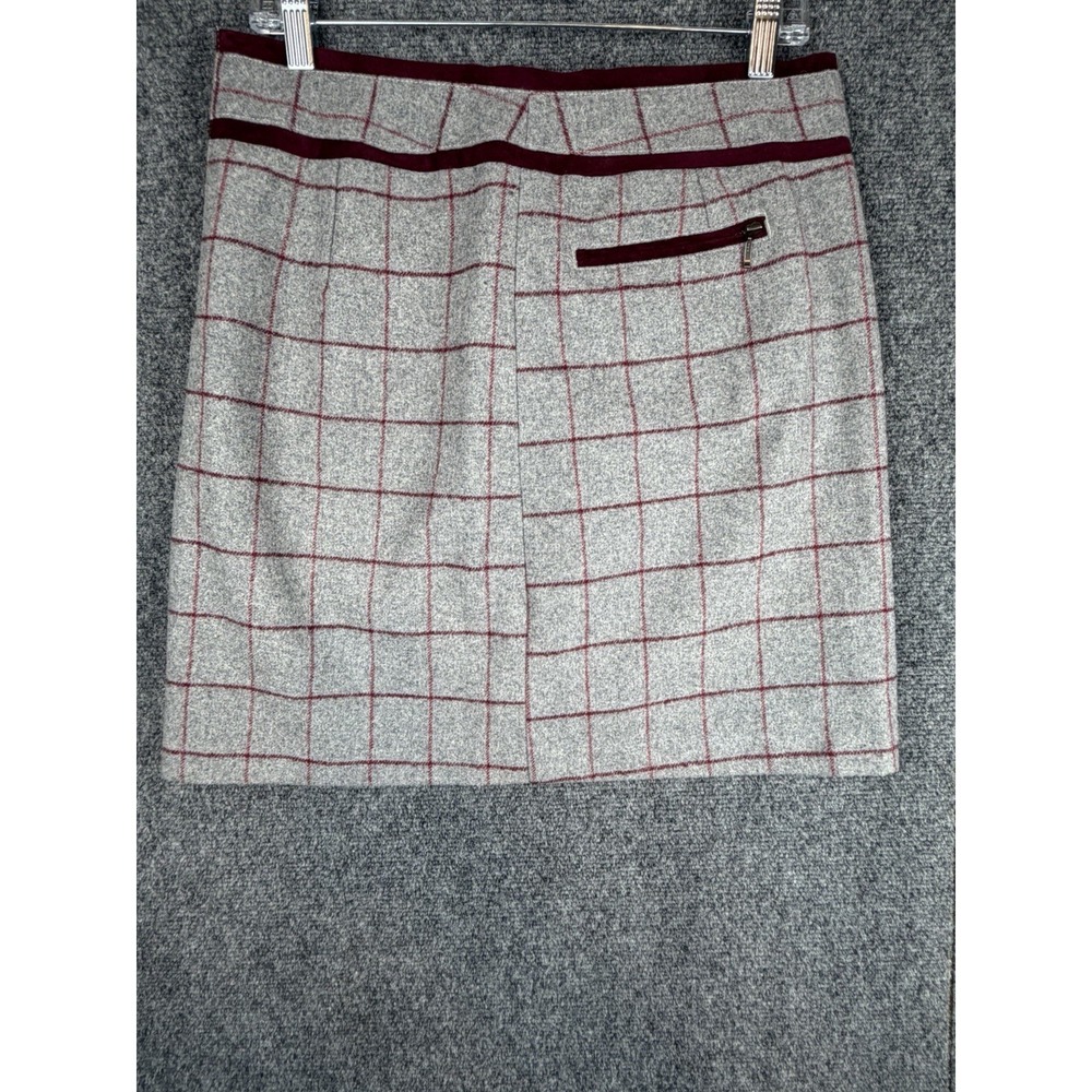 Bob Timberlake Plaid Wool Blend Mini Skirt Women's Size 6 Business Office - Picture 1 of 9